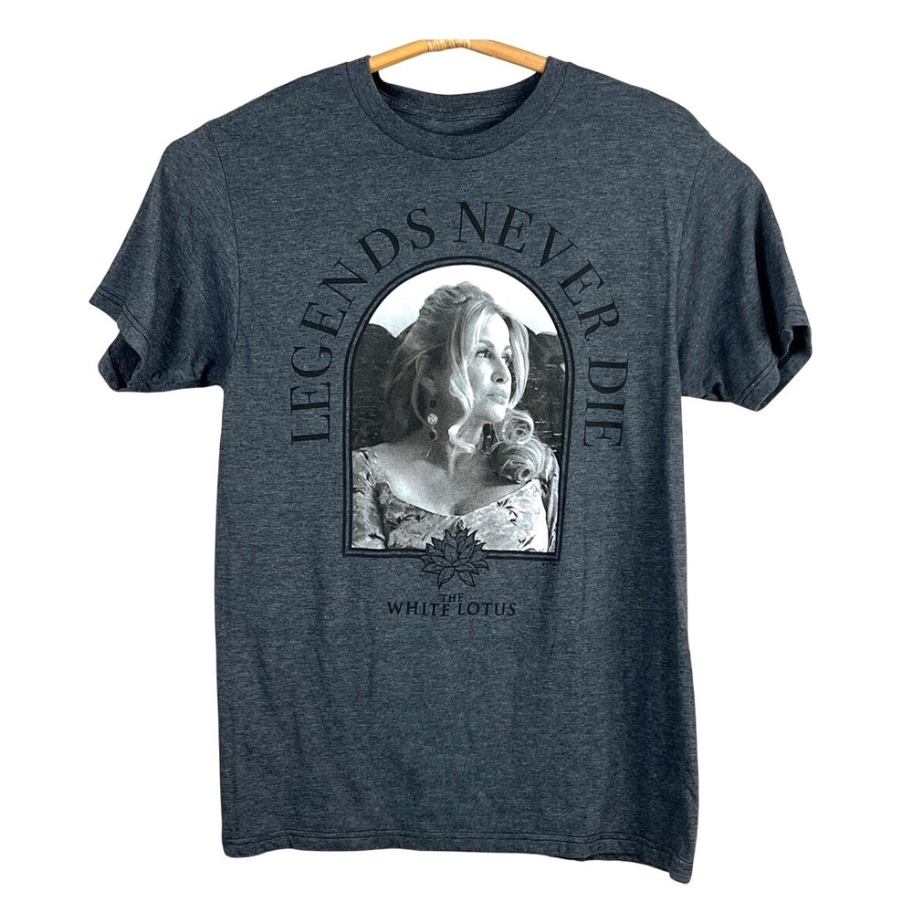 HBO The White Lotus T Shirt M Taormina Legends Never Die Tanya Gray Top Tee